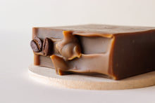 Load image into Gallery viewer, Vegan Handmade Cold Processed Triple Butter Almond Milk and coffee unscented soap