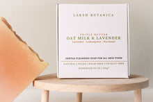 Load image into Gallery viewer, Vegan Handmade Cold Processed Triple Butter Oat Milk and Lavender soap scented with Lavender, Lemongrass and Patchouli essential oils
