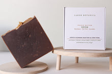 Load image into Gallery viewer, Vegan Handmade Cold Processed Triple Butter Neem soap scented with Tea tree, Rosemary and Lavender essential oils
