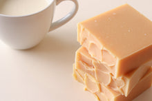 Load image into Gallery viewer, Vegan Handmade Cold Processed Triple Butter Oat Milk and Lavender soap scented with Lavender, Lemongrass and Patchouli essential oils