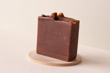 Load image into Gallery viewer, Handmade Cold Processed Triple Butter Almond Milk and coffee unscented soap