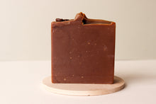 Load image into Gallery viewer, Handmade Cold Processed Triple Butter Almond Milk and coffee unscented soap